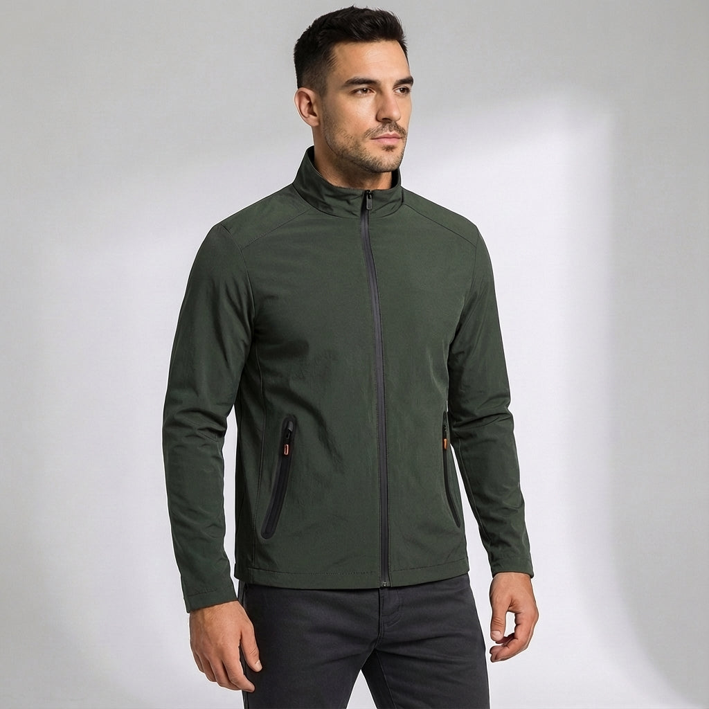 Men's Windproof Sports Jacket Lightweight Quick Dry Layer