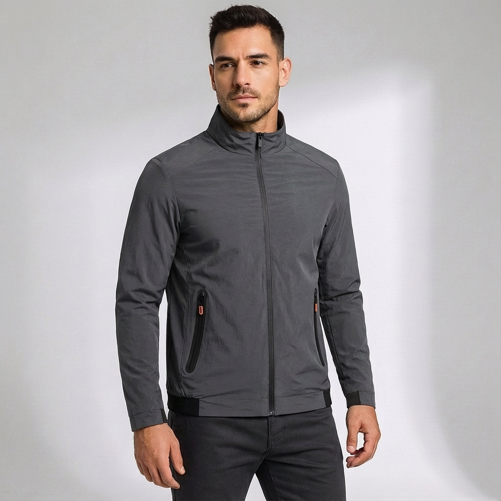 Men's Windproof Sports Jacket Lightweight Quick Dry Layer