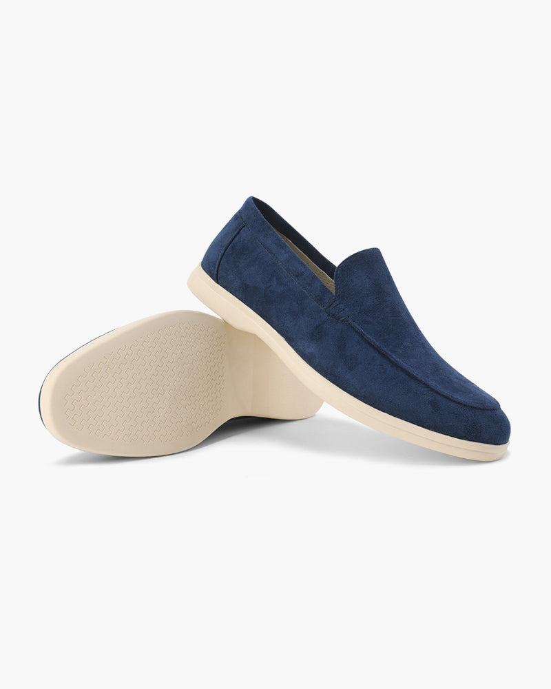 Men's Suede Slip On Loafers Casual Comfort Everyday Shoes