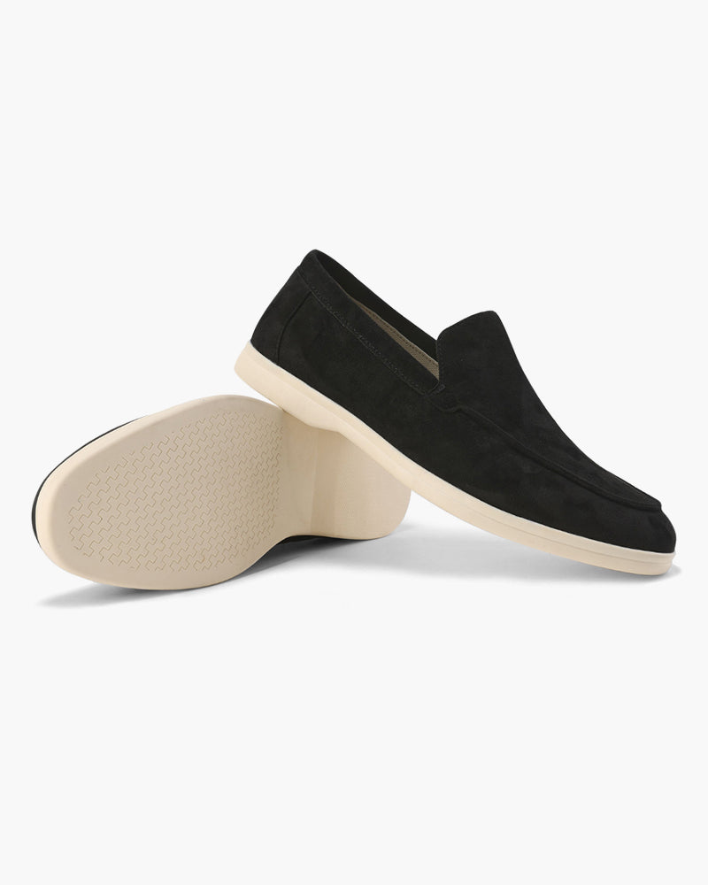 Men's Suede Slip On Loafers Casual Comfort Everyday Shoes