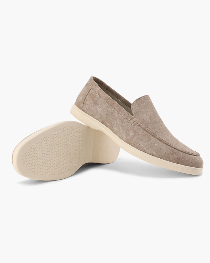 Men's Suede Slip On Loafers Casual Comfort Everyday Shoes