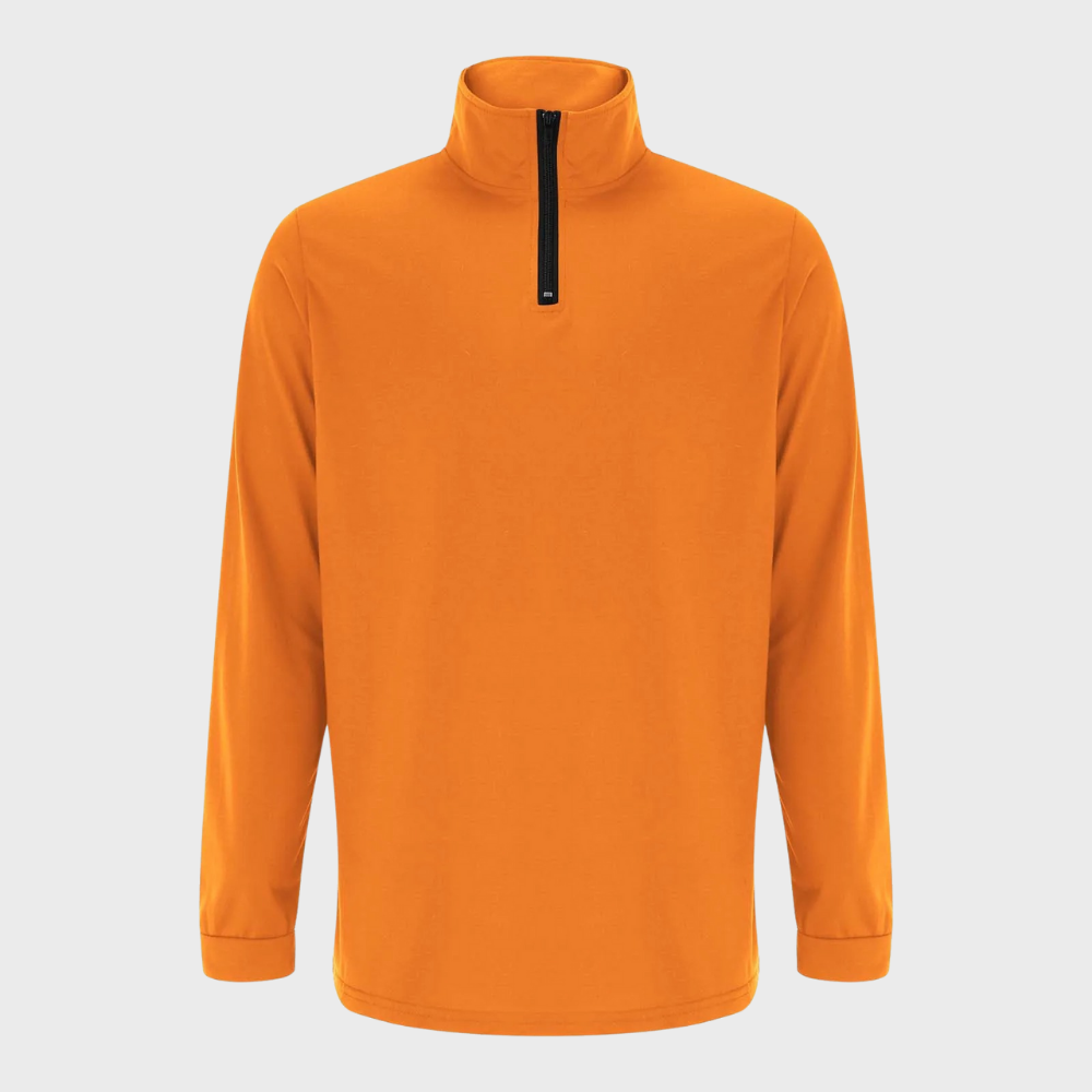 Men's Quarter Zip Sweater with Stand Collar
