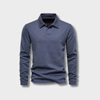 Men's Long Sleeve Polo Shirt Soft Comfortable Modern Fit