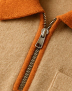 Men's Collared Quarter Zip Sweater Chest Pocket Knit
