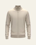 Men's Full Zip Knit Cardigan Stand Collar Layer