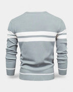 Men's Textured Crew Neck Sweater Refined Everyday Knit
