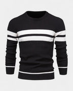 Men's Textured Crew Neck Sweater Refined Everyday Knit