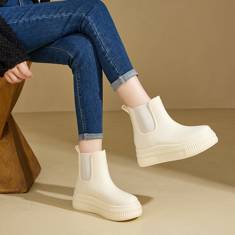 Women's Waterproof Chelsea Platform Winter Boot