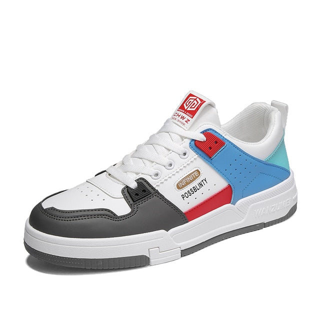 Men's Low Top Casual Trainers Lace Up Streetwear Shoes