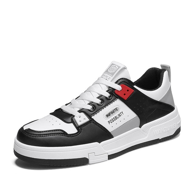 Men's Low Top Casual Trainers Lace Up Streetwear Shoes