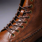 Men's Lace Up Ankle Boots in Genuine Italian Leather