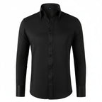 Men's Slim Fit Formal Shirt Long Sleeve Button Down