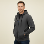 Men's Hooded Utility Jacket Casual Zip Up Layer