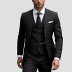 Men's Three Piece Slim Fit Tailored Formal Suit Set