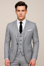 Men's Tailored Three Piece Suit Lightweight Spring Formalwear Weddings