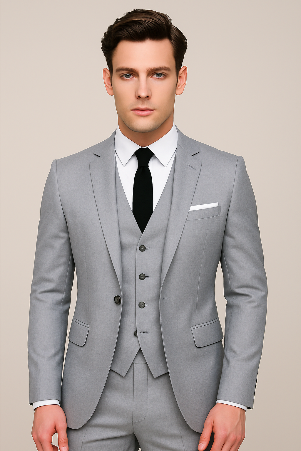 Men's Tailored Three Piece Suit Lightweight Spring Formalwear Weddings