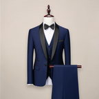 Men's Tailored Three Piece Tuxedo Suit Shawl Lapel Weddings