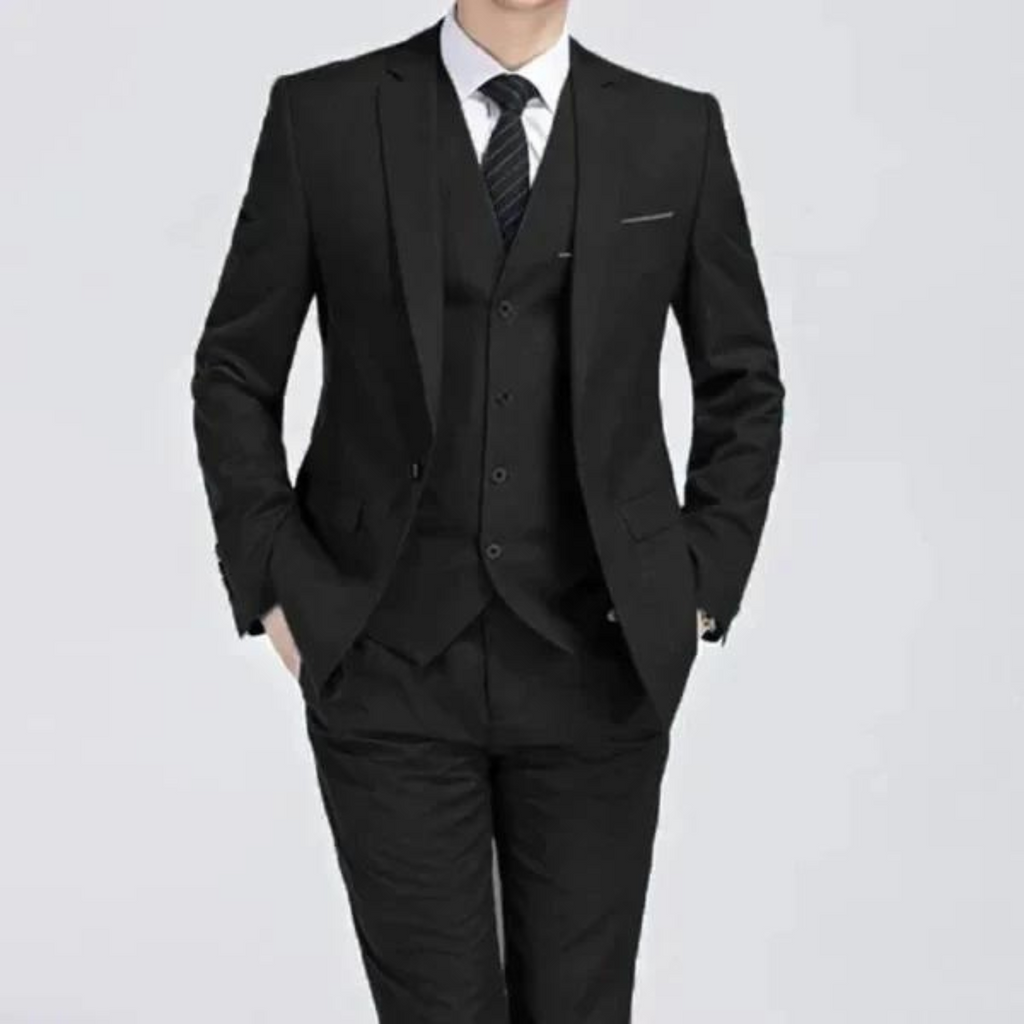 Men's Single Button Three Piece Suit Spring and Weddings