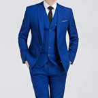 Men's Single Button Three Piece Suit Spring and Weddings