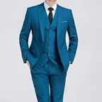 Men's Single Button Three Piece Suit Spring and Weddings