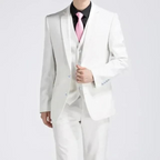 Men's Single Button Three Piece Suit Spring and Weddings