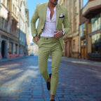 Men's Slim Fit Suit Stylish Comfortable Tailored Formalwear