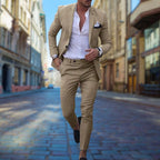 Men's Slim Fit Suit Stylish Comfortable Tailored Formalwear