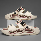 Men's Colorblock Platform Sandals Breathable Casual Summer Slides