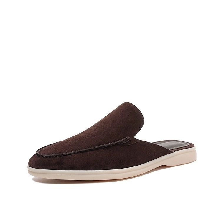 Men's Backless Loafer Slip On Suede Style Summer Shoes