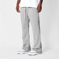 Men's Flared Sweatpants Comfort Fit Soft Cotton Fleece Relaxed