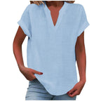Women's Relaxed V-Neck Blouse