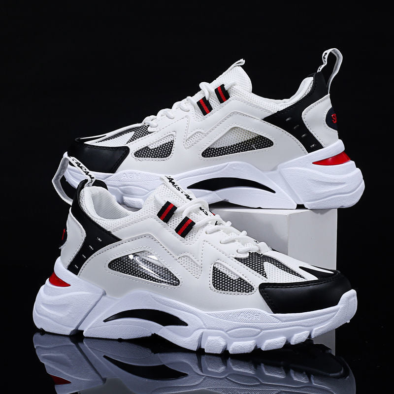 Men's Sculpted Sole Layered Mesh Sneakers