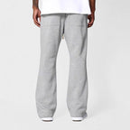 Men's Flared Sweatpants Comfort Fit Soft Cotton Fleece Relaxed