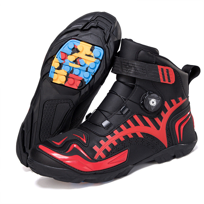Men's Reinforced Motorcycle Touring Ankle Riding Boots