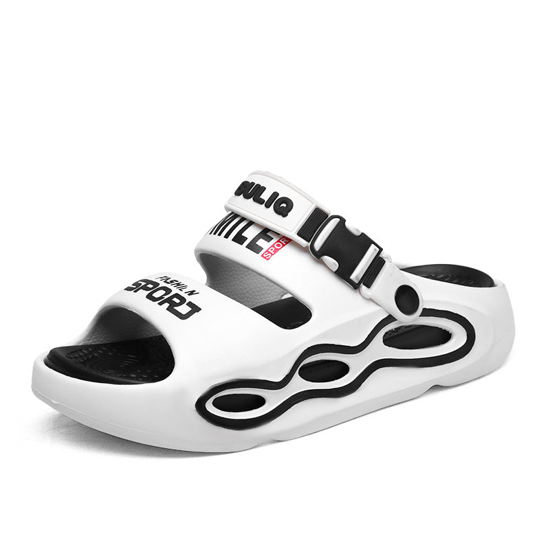 Men's Colorblock Platform Sandals Breathable Casual Summer Slides