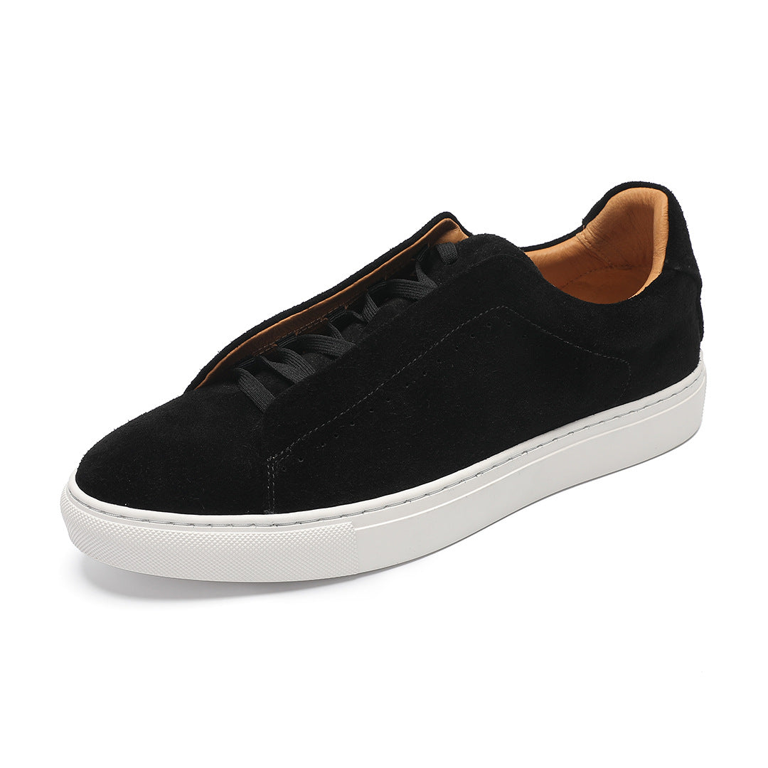 Men's Low Profile Lace Up Sneakers Minimal Clean Trainers