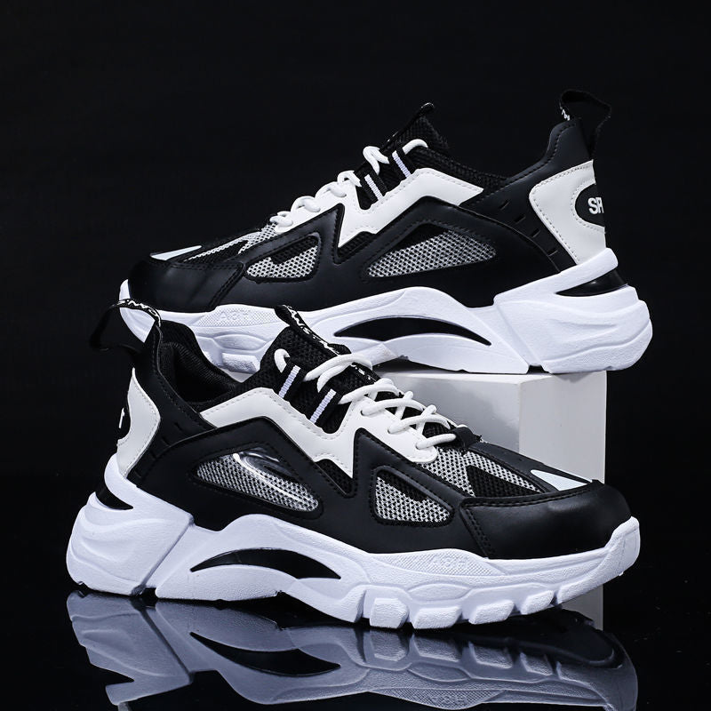 Men's Sculpted Sole Layered Mesh Sneakers
