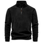Men's Quarter Zip Fleece Sweatshirt Warm Casual Pullover