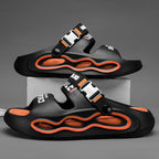 Men's Colorblock Platform Sandals Breathable Casual Summer Slides