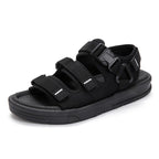 Men's Triple Strap Sandals Cushioned Outdoor Summer Footwear