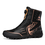 Men's High Top Printed Motorcycle Grip Touring Boots