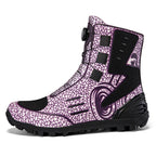 Men's High Top Printed Motorcycle Grip Touring Boots