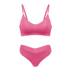 Women's Seamless Wireless V Neck Bralette Nude Loungewear