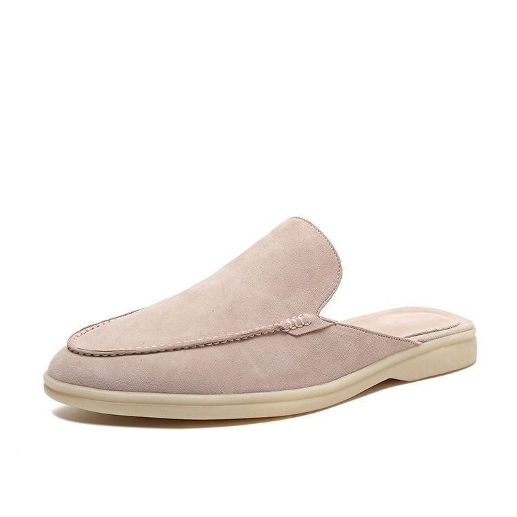 Men's Backless Loafer Slip On Suede Style Summer Shoes