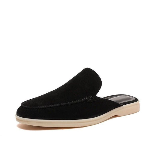 Men's Backless Loafer Slip On Suede Style Summer Shoes
