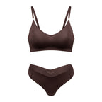 Women's Seamless Wireless V Neck Bralette Nude Loungewear