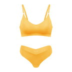 Women's Seamless Wireless V Neck Bralette Nude Loungewear