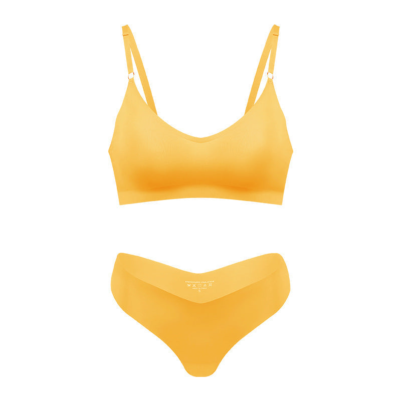 Women's Seamless Wireless V Neck Bralette Nude Loungewear