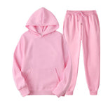 Men's Relaxed Pullover Hoodie and Jogger Tracksuit Set