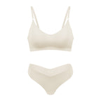 Women's Seamless Wireless V Neck Bralette Nude Loungewear